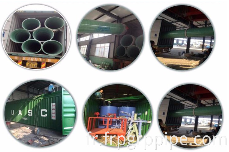 Fibre de verre Renforced Plastic Pipe GRP Pipe d'eau